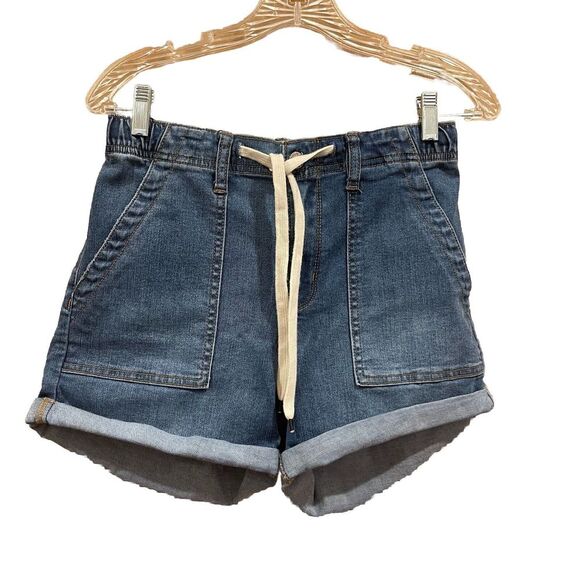 Judy Blue Drawstring Denim Shorts Size Medium - Picture 1 of 6